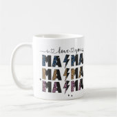 Giltter Mama Pattern Happy Mütter Day Mama Kaffeetasse (Links)