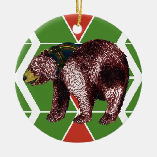 Gilwell Bärn-Zickzack Verzierung Keramik Ornament (Vorne)