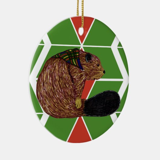 Gilwell Biber-Zickzack Verzierung Keramikornament (Rechts)