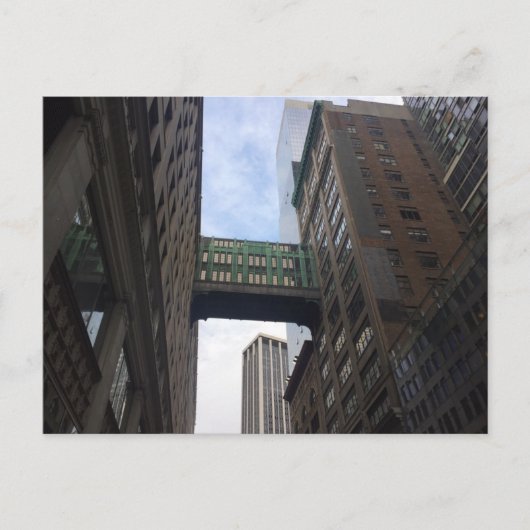 Gimbels Sky Bridge Midtown Manhattan NYC Postcard Postkarte (Vorderseite)