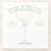 Gimlet Martini Cocktail Recia Glasuntersetzer (Rückseite)