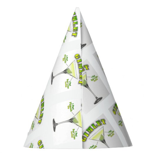 Gimlet Martini Cocktail Recia Partyhütchen (Rückseite)