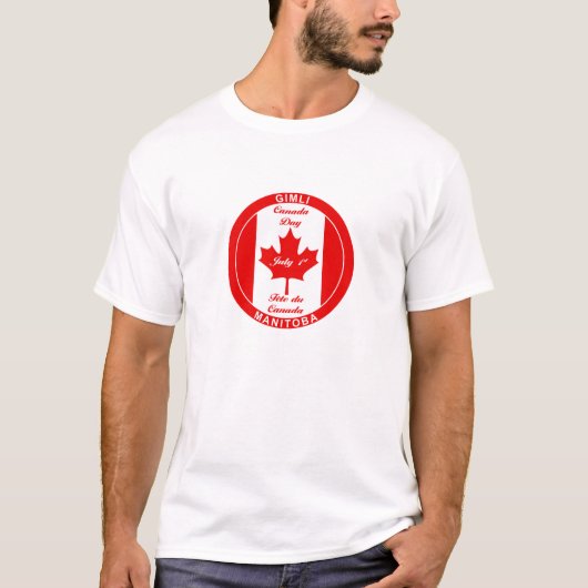 GIMLI MANITOBA KANADA TAGESt-shirt T-Shirt (Vorderseite)