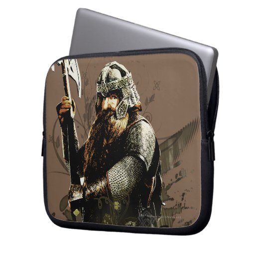 GIMLI™ mit AX Vector Collage Laptopschutzhülle (Vorderseite Links)
