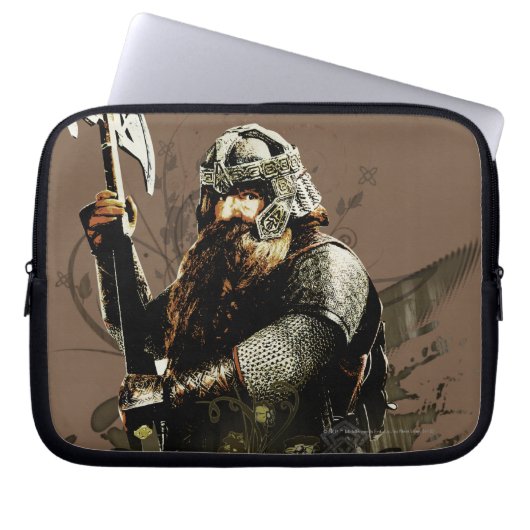 GIMLI™ mit AX Vector Collage Laptopschutzhülle (Vorderseite)