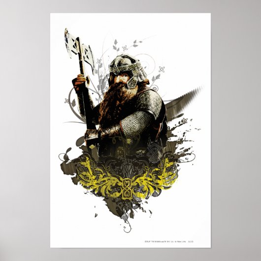 GIMLI™ mit AX Vector Collage Poster (Vorne)
