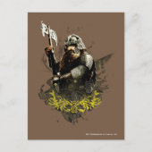 GIMLI™ mit AX Vector Collage Postkarte (Vorderseite)