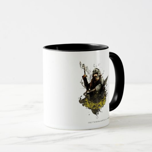 GIMLI™ mit AX Vector Collage Tasse (VorderseiteRechts)