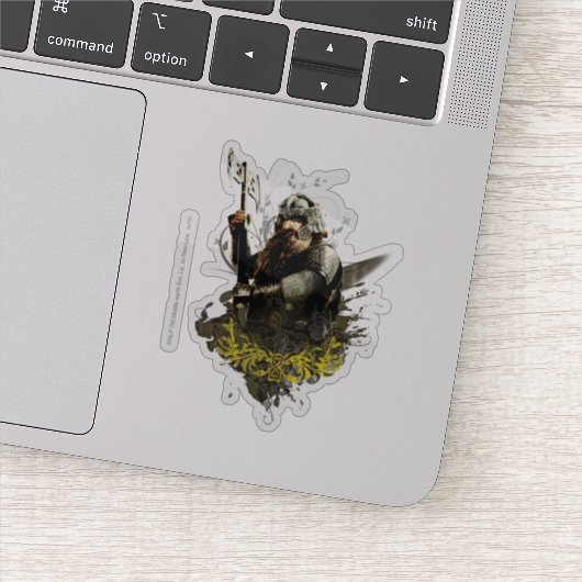 GIMLI™ With Ax Collage Aufkleber (Detail)