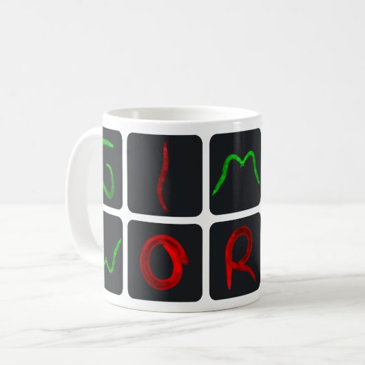 gimme3b kaffeetasse (Vorderseite Links)