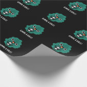 Gimme A Kale Funny Veggie Pun Dark BG Geschenkpapier (Ecke)