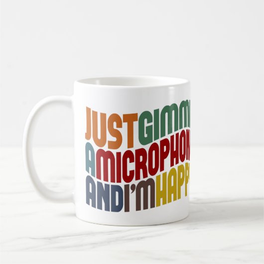 Gimme A Mikrofon Kaffeetasse (Links)