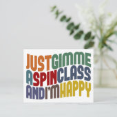 Gimme A Spin Class Postkarte (Stehend Vorderseite)