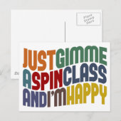 Gimme A Spin Class Postkarte (Vorne/Hinten)