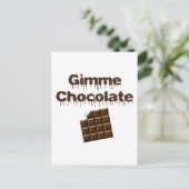 Gimme Chocolate Postkarte (Stehend Vorderseite)