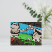 Gimme deine Donuts Postkarte (Stehend Vorderseite)