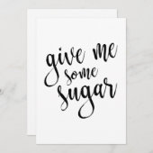Gimme Einige Sugar Black Script 12x18 Wedding Sign (Vorne/Hinten)