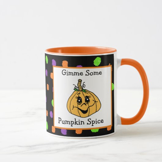 Gimme etwas Pumpkin Gewürz, Halloween Tasse (Rechts)