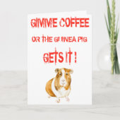 Gimme-Kaffee! Karte (Vorderseite)