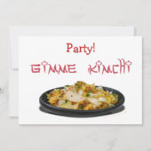 Gimme Kimchi Einladung (Vorderseite)