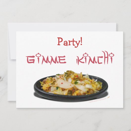 Gimme Kimchi Einladung (Vorderseite)