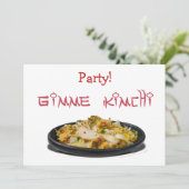 Gimme Kimchi Einladung (Stehend Vorderseite)