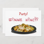 Gimme Kimchi Einladung (Vorne/Hinten)