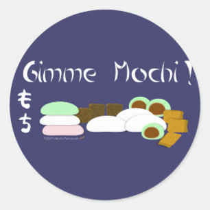 Gimme Mochi Sticky Rice Cake Runder Aufkleber