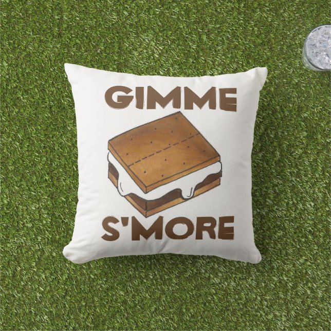 Gimme S'more Campfire Marshmallow Smores Feinschme Kissen Für Draußen (Golfball-Marker)