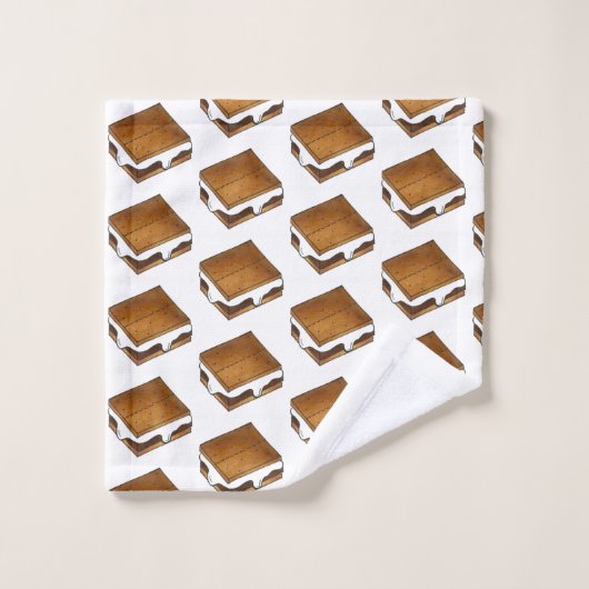 Gimme Smore Campfire S'mores Marshmallow Smores Badhandtuch Set (Waschlappen)