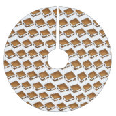 Gimme S'more Campfire S'mores Toasted Marshmallow Polyester Weihnachtsbaumdecke (Vorderseite)