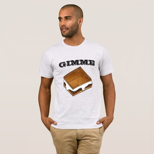 Gimme Smore Chocolate Marshmallow Camp S'mores T-Shirt (Vorne ganz)