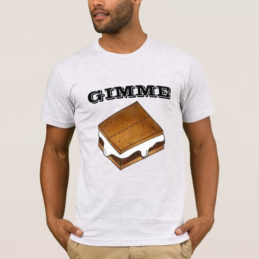 Gimme Smore Chocolate Marshmallow Camp S'mores T-Shirt (Vorderseite)