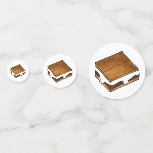 Gimme S'more Marshmallow Campfire S'mores Camp Konfetti (Vorderseiten)