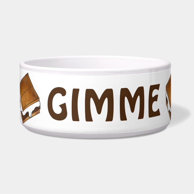 GIMME S'MORE Marshmallow S'mores Leckereien Pet Bo Napf (Links)