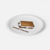 Gimme Smore Roasted Campfire S'mores Camp Picnic Pappteller (Schrägansicht)