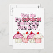 Gimme the Cupcakes Postkarte (Vorne/Hinten)