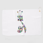 Gimmel - Hebrew Letter Golfhandtuch (Horizontal)