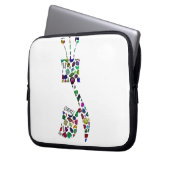 Gimmel - Hebrew Letter Laptopschutzhülle (Vorderseite Links)