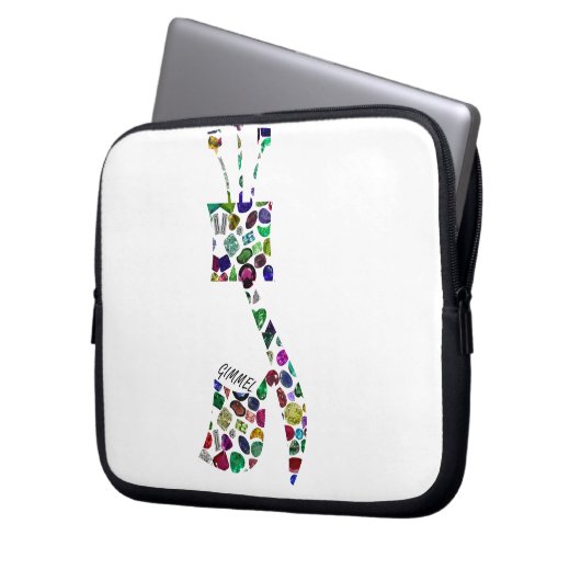 Gimmel - Hebrew Letter Laptopschutzhülle (Vorderseite Links)