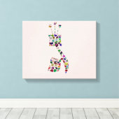 Gimmel - Hebrew Letter Leinwanddruck (Insitu (Holzboden))