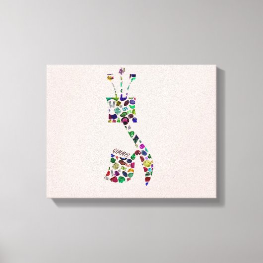 Gimmel - Hebrew Letter Leinwanddruck (Vorderseite)