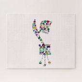 Gimmel - Hebrew Letter Puzzle (Horizontal)