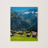 Gimmelwald in den Schweizer Alpen - die Schweiz Puzzle (Vertikal)