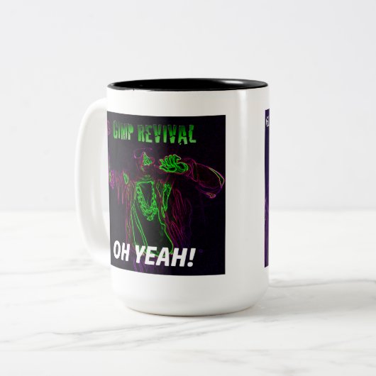 Gimp Revival 2-seitige Chug-Tasse Zweifarbige Tasse (Vorderseite Links)