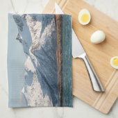 Gimsoy Church Lofoten Norwegen Geschirrtuch (Viertel Falte)