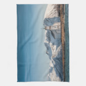 Gimsoy Church Lofoten Norwegen Geschirrtuch (Vertikal)