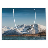 Gimsoy Church Lofoten Norwegen Große Geschenktüte (Vorderseite)