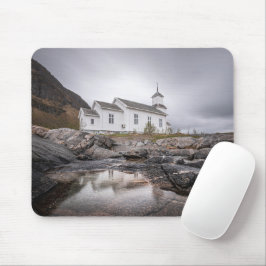 Gimsoy Church Lofoten Norwegen Mousepad
