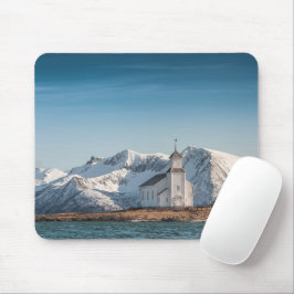 Gimsoy Church Lofoten Norwegen Mousepad